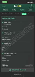 Bet Fixed Matches