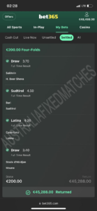 Betting Fixed Matches