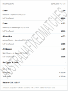 Fixed Matches Today